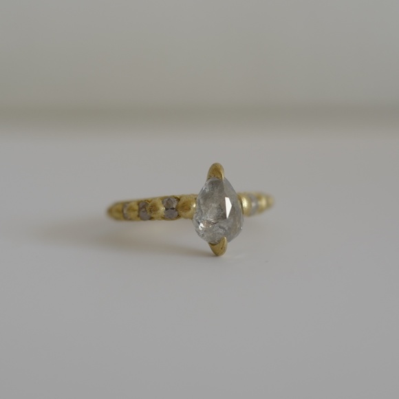Polly Wales Custom 18KY Ghost Orchid Ring - Picture 1 of 5